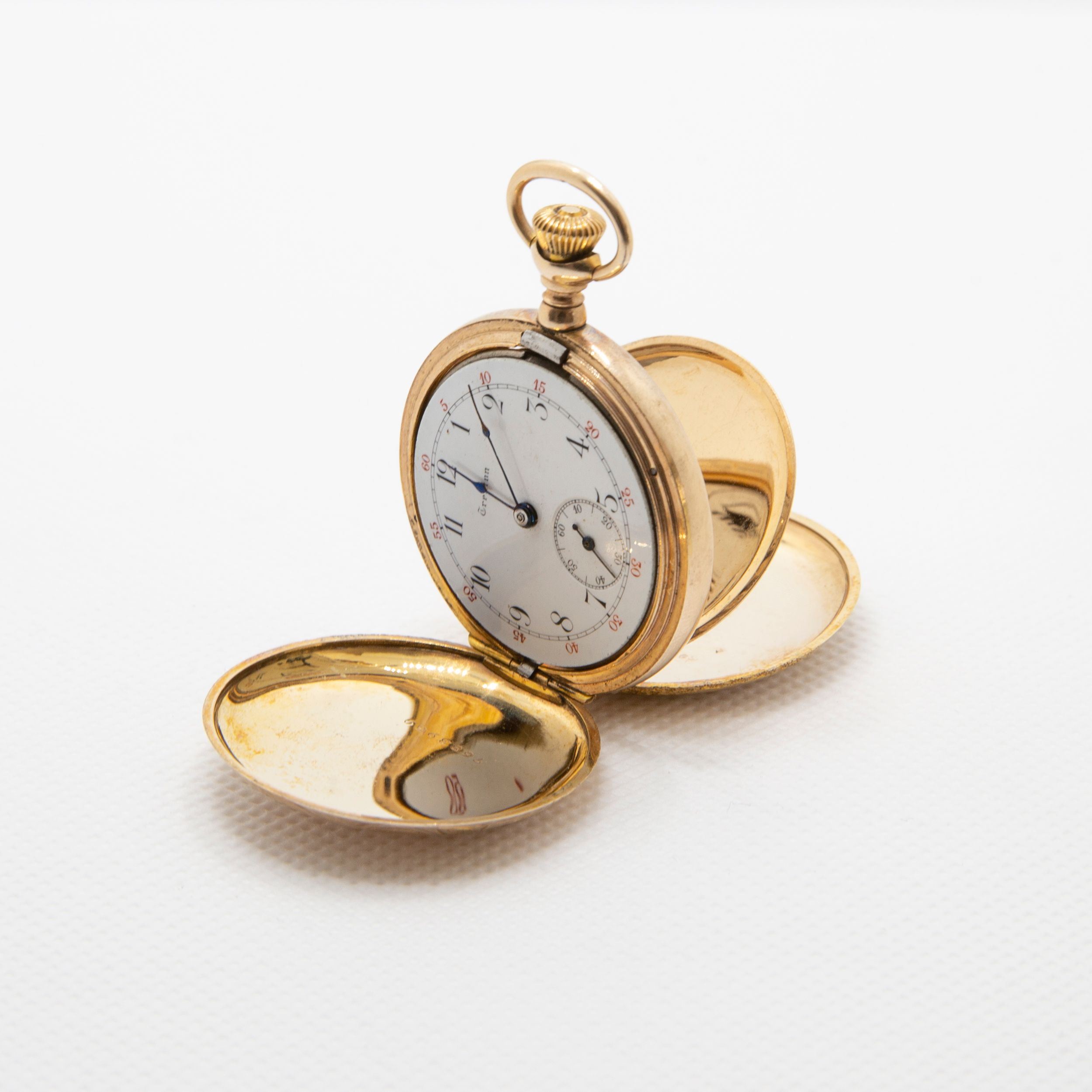 J. Boss Watch with Case by Keystone Watchcase Company (open), Riverside, NJ, c. 1907. Gift of Frederick F. Galdo, 2023.OBJ.0009.