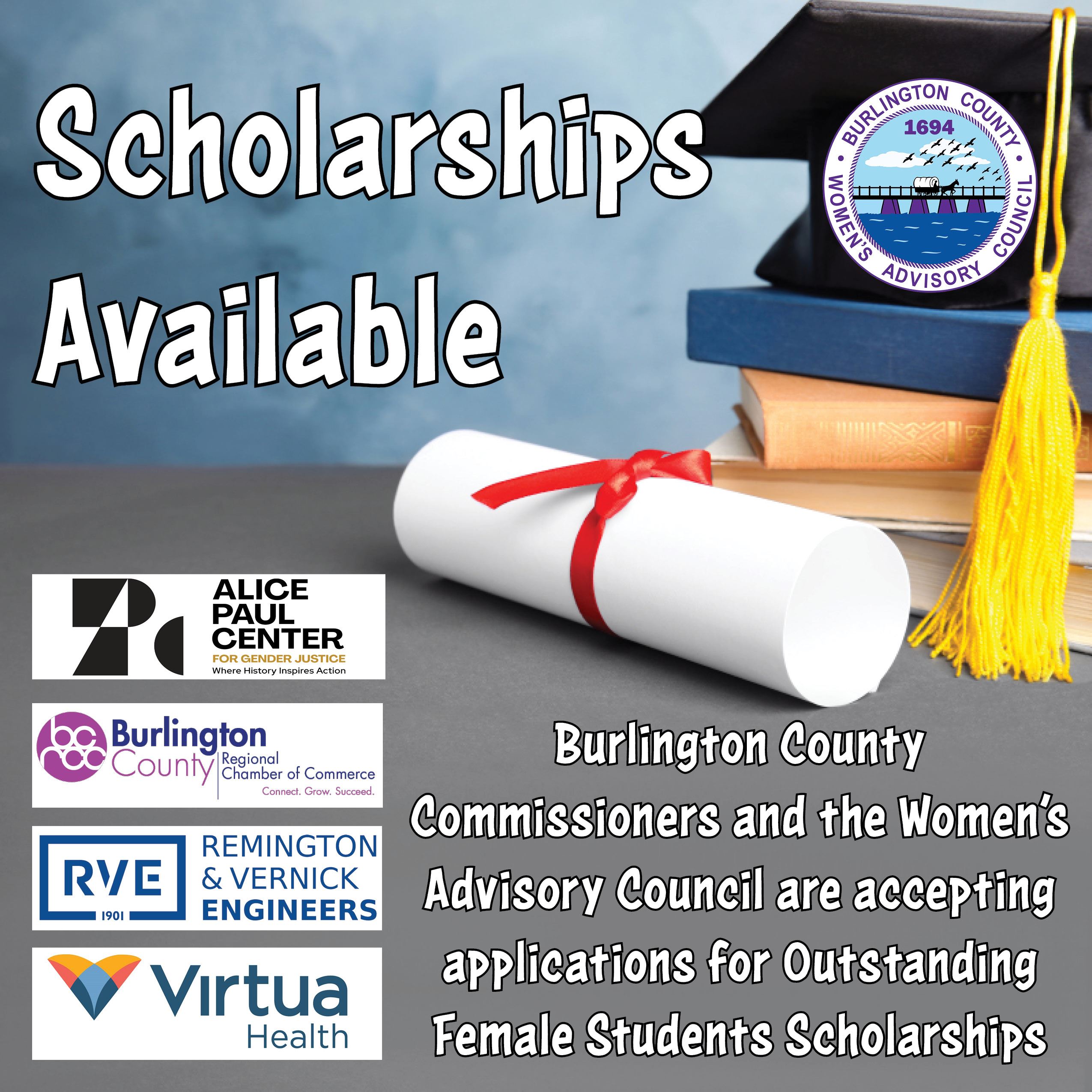 womens council scholarships graphic 2025