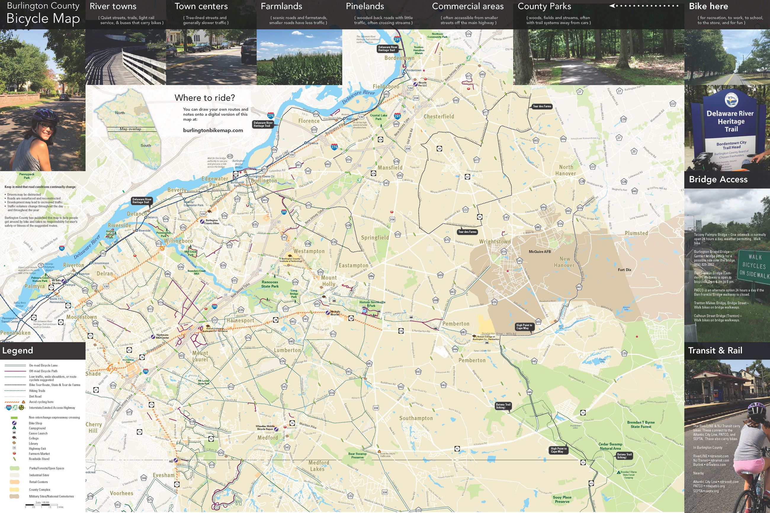 Number 27 Burlington County Bicycle Map