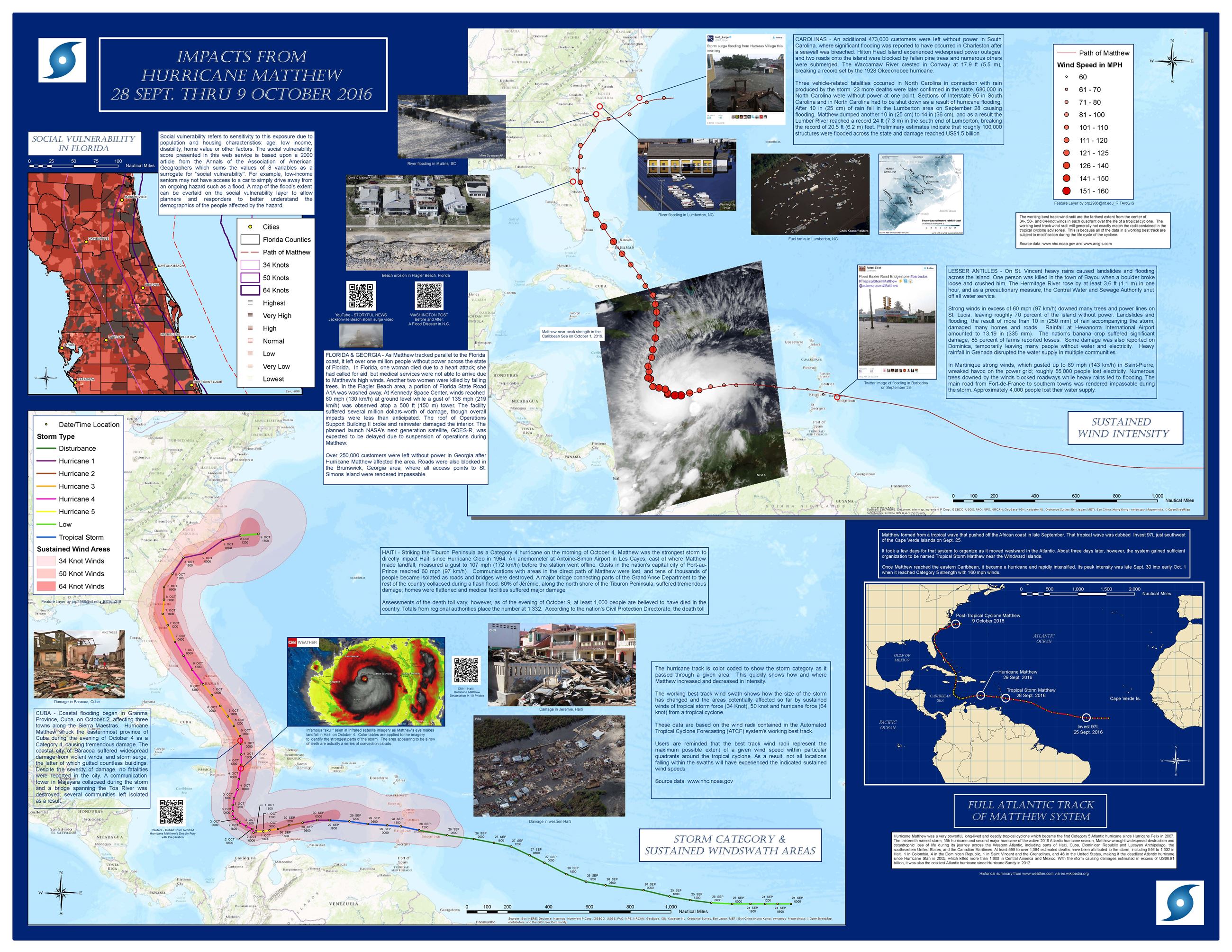 Number 11 Impacts from Hurricane Matthew: 28 September thru 9 October 2016