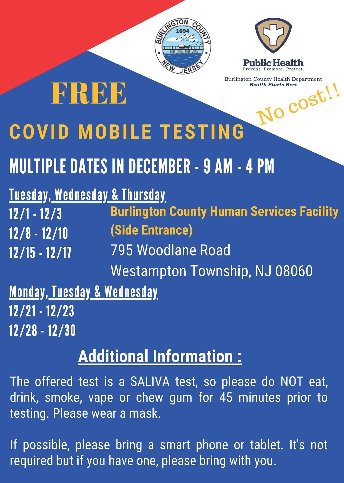 COVID testing December