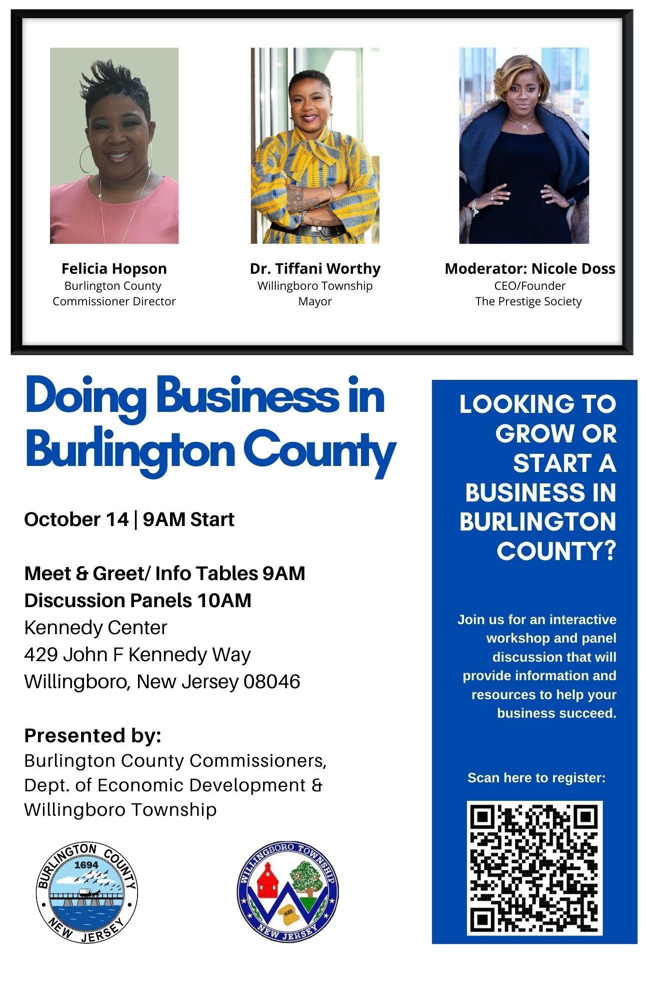 BurlCo and Willingboro Event October 14