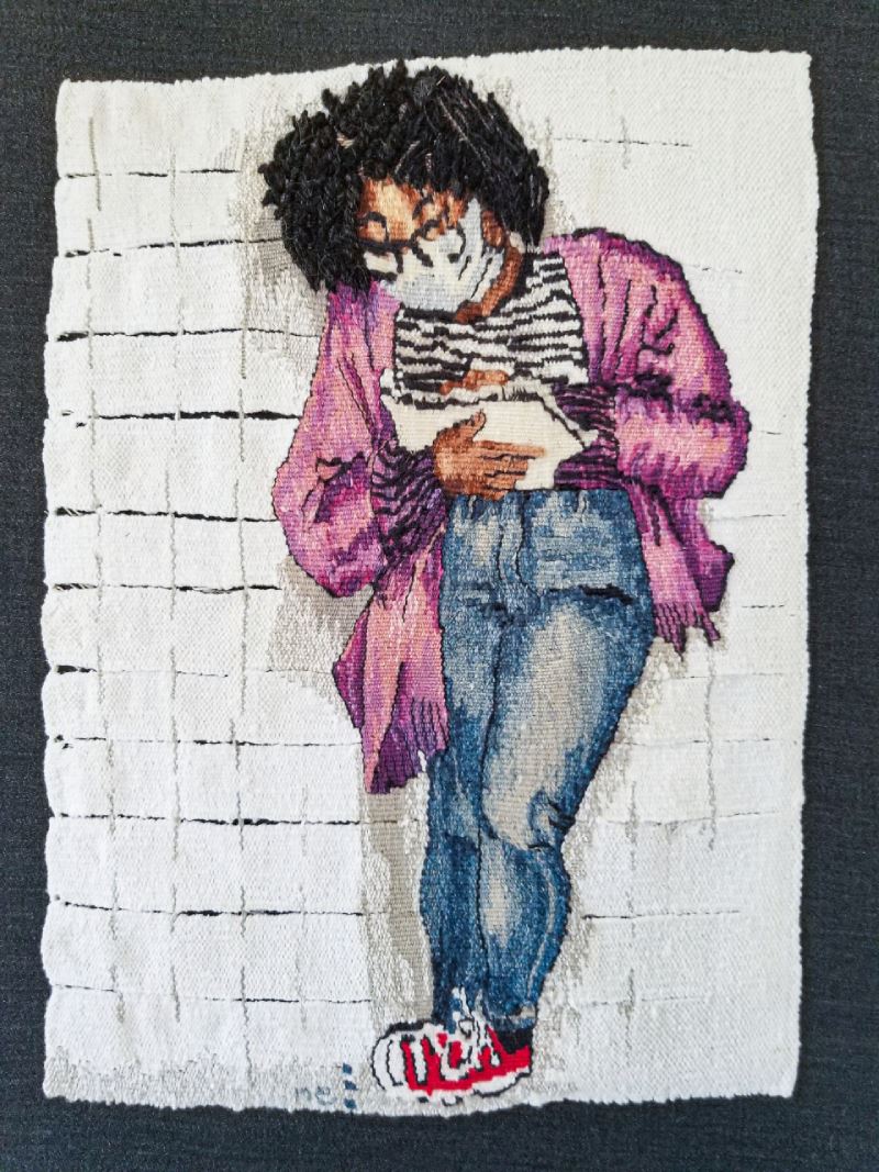 2023 Senior Art Show Nancy Everham Needle Art Portrait