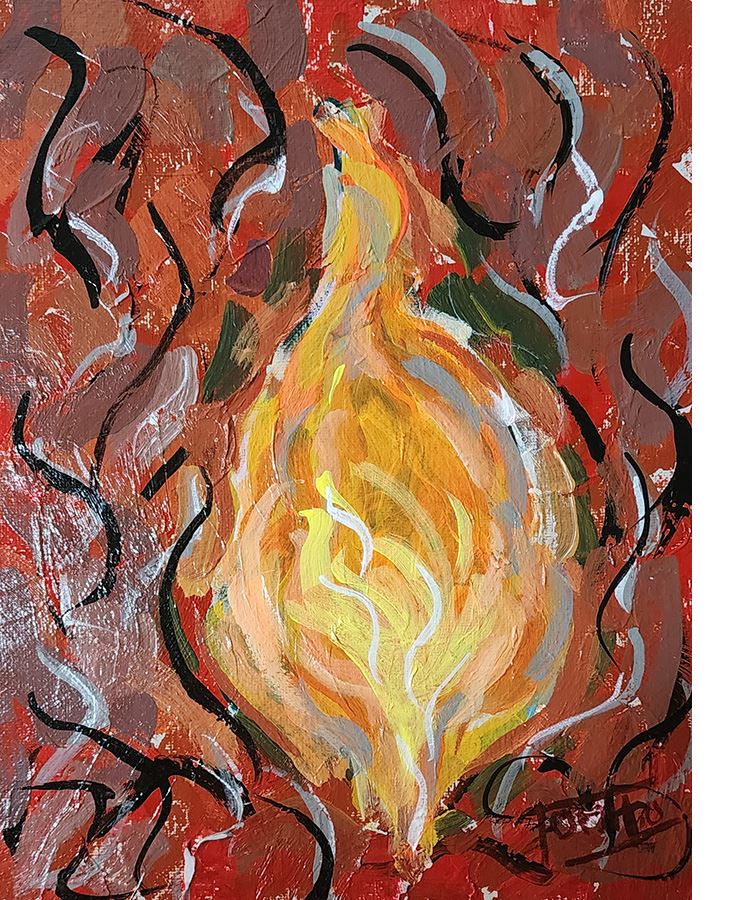 Abstract painting by Josh Toritto